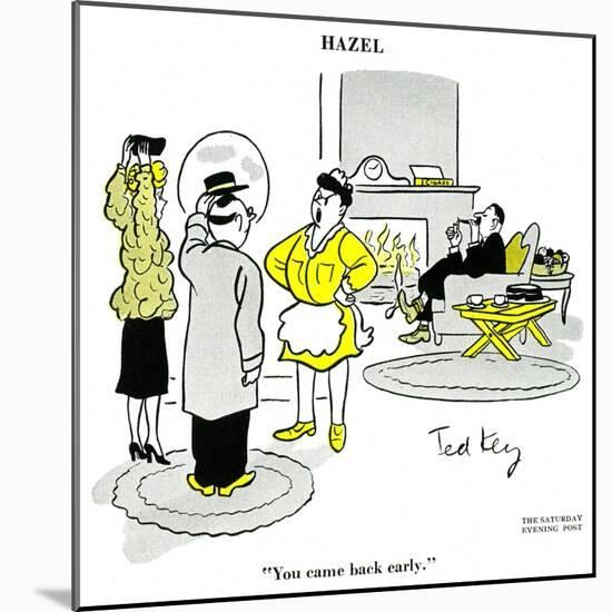 Hazel Cartoon-Ted Key-Mounted Giclee Print