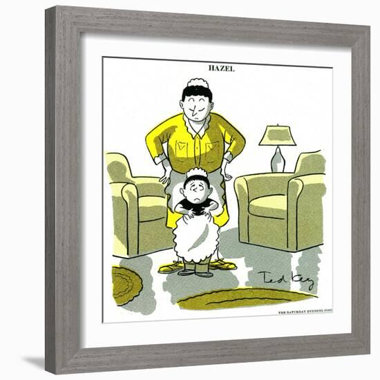 Hazel Cartoon-Ted Key-Framed Giclee Print