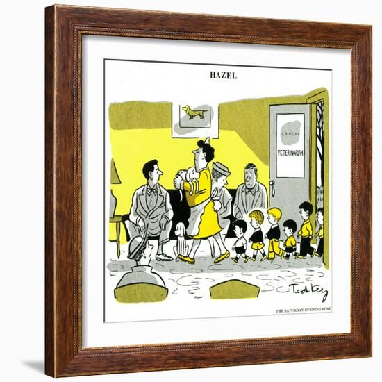 Hazel Cartoon-Ted Key-Framed Giclee Print