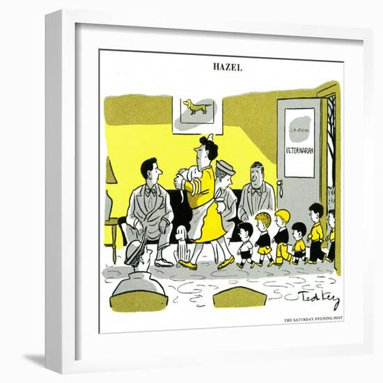 Hazel Cartoon-Ted Key-Framed Giclee Print