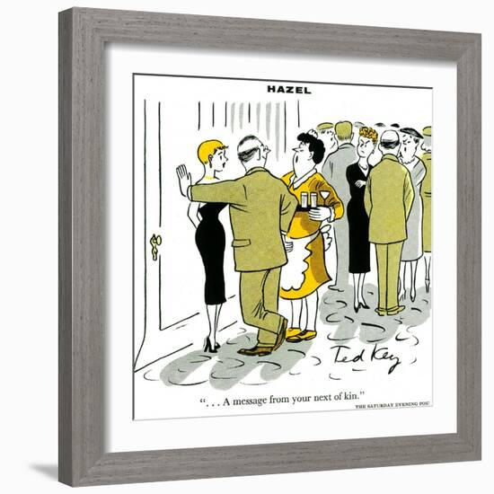 Hazel Cartoon-Ted Key-Framed Giclee Print