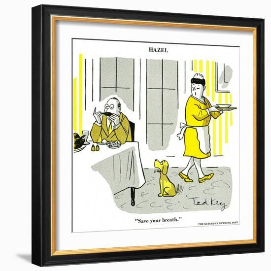 Hazel Cartoon-Ted Key-Framed Giclee Print