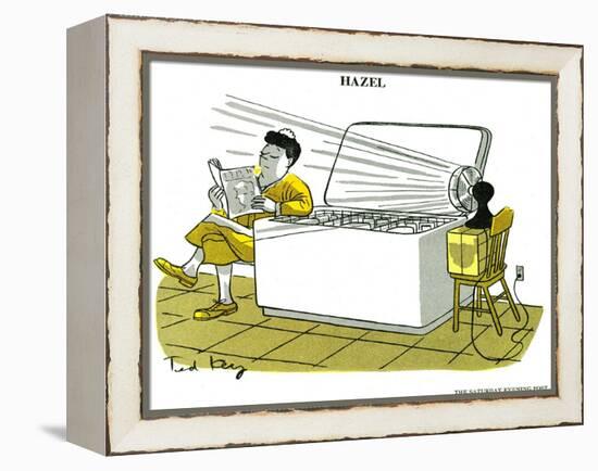 Hazel Cartoon-Ted Key-Framed Premier Image Canvas