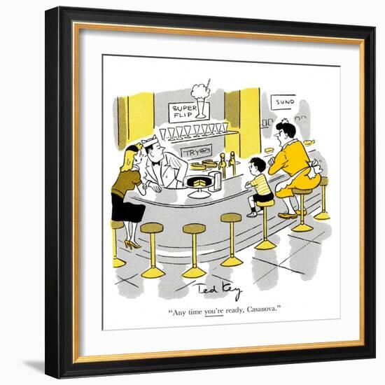 Hazel Cartoon-Ted Key-Framed Giclee Print