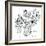 Hazel Cartoon-Ted Key-Framed Giclee Print