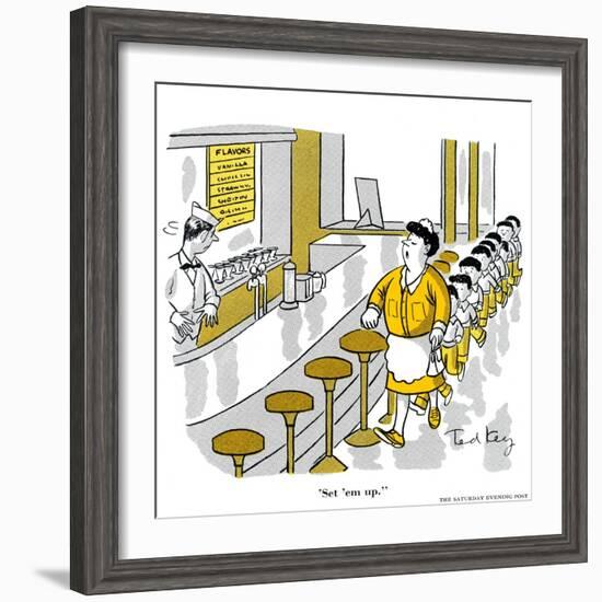 Hazel Cartoon-Ted Key-Framed Giclee Print