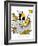 Hazel Cartoon-Ted Key-Framed Giclee Print