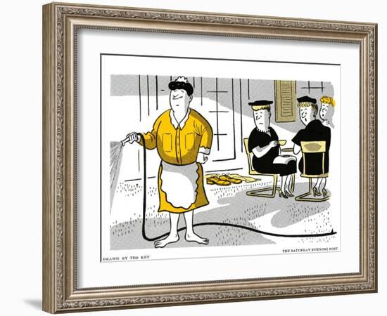 Hazel Cartoon-Ted Key-Framed Giclee Print