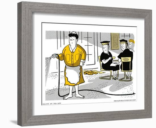 Hazel Cartoon-Ted Key-Framed Giclee Print