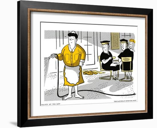 Hazel Cartoon-Ted Key-Framed Giclee Print