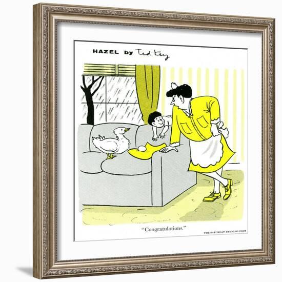 Hazel Cartoon-Ted Key-Framed Giclee Print