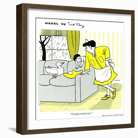 Hazel Cartoon-Ted Key-Framed Giclee Print