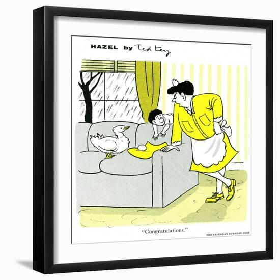 Hazel Cartoon-Ted Key-Framed Giclee Print