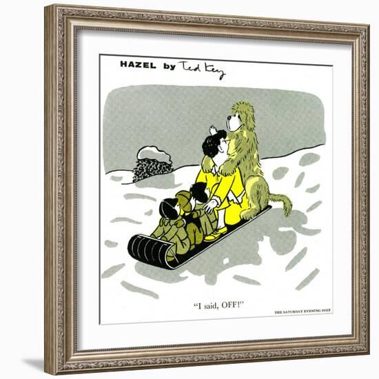 Hazel Cartoon-Ted Key-Framed Giclee Print