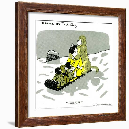 Hazel Cartoon-Ted Key-Framed Giclee Print