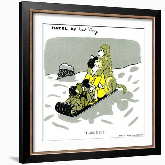 Hazel Cartoon-Ted Key-Framed Giclee Print