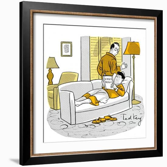 Hazel Cartoon-Ted Key-Framed Giclee Print