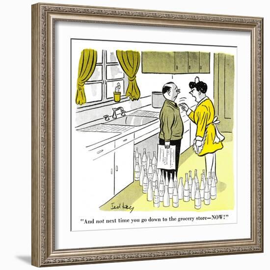 Hazel Cartoon-Ted Key-Framed Giclee Print