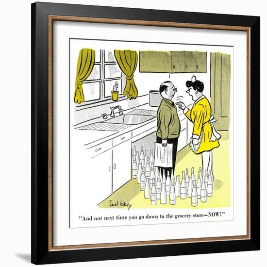 Hazel Cartoon-Ted Key-Framed Giclee Print