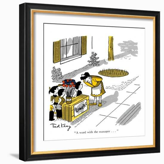 Hazel Cartoon-Ted Key-Framed Giclee Print