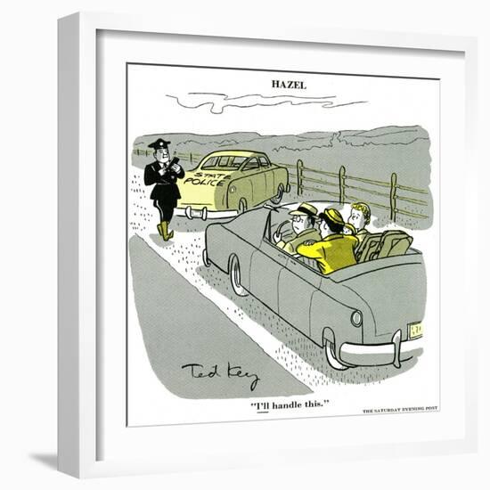 Hazel Cartoon-Ted Key-Framed Giclee Print