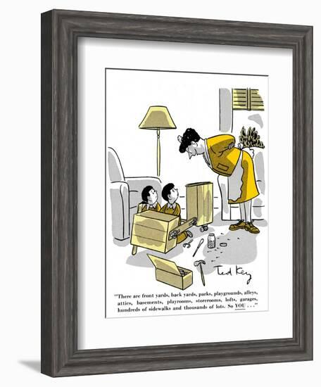 Hazel Cartoon-Ted Key-Framed Giclee Print