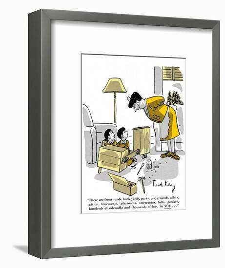 Hazel Cartoon-Ted Key-Framed Giclee Print