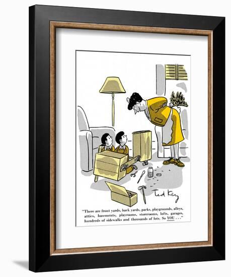 Hazel Cartoon-Ted Key-Framed Giclee Print