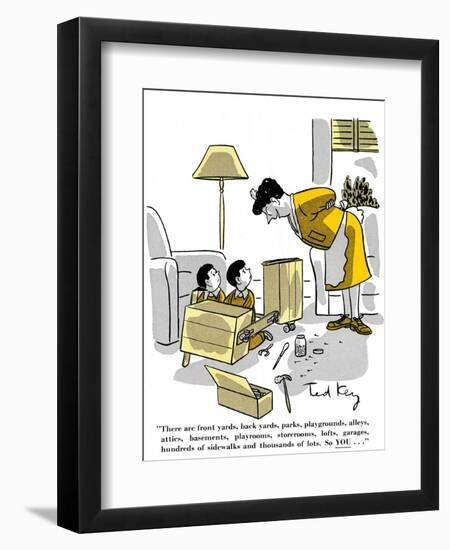 Hazel Cartoon-Ted Key-Framed Giclee Print