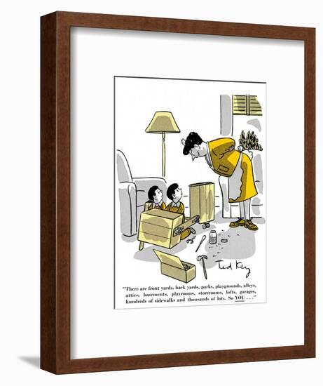 Hazel Cartoon-Ted Key-Framed Giclee Print