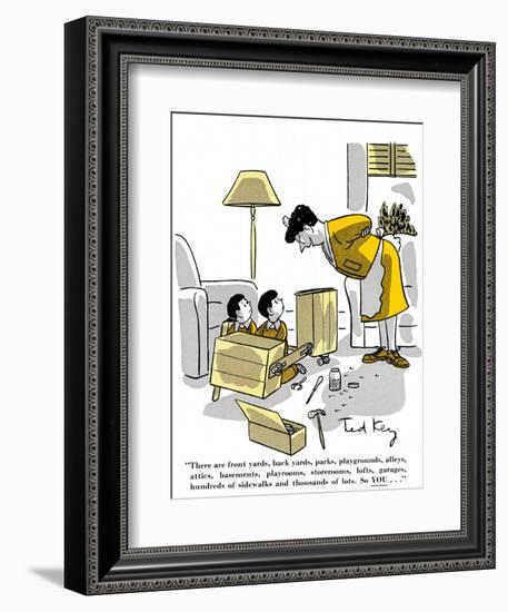 Hazel Cartoon-Ted Key-Framed Giclee Print