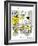 Hazel Cartoon-Ted Key-Framed Giclee Print