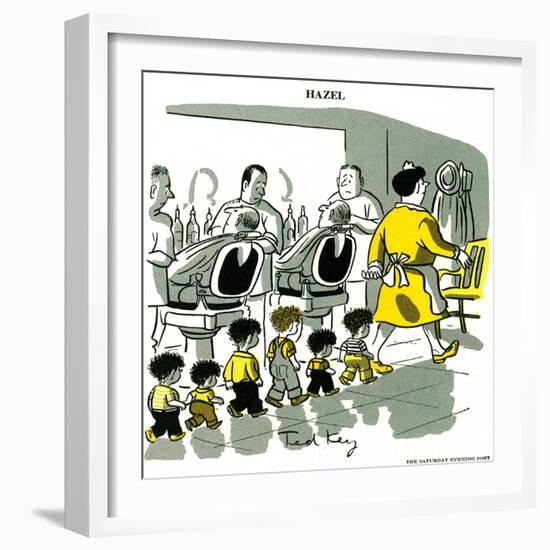 Hazel Cartoon-Ted Key-Framed Giclee Print