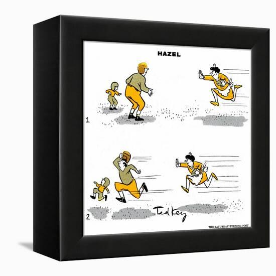 Hazel Cartoon-Ted Key-Framed Premier Image Canvas