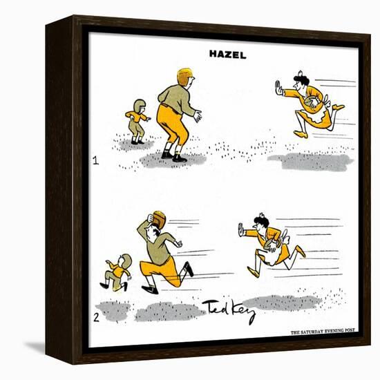 Hazel Cartoon-Ted Key-Framed Premier Image Canvas