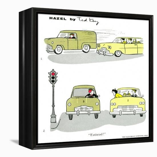 Hazel Cartoon-Ted Key-Framed Premier Image Canvas