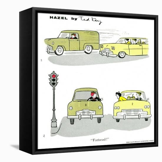 Hazel Cartoon-Ted Key-Framed Premier Image Canvas