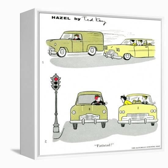 Hazel Cartoon-Ted Key-Framed Premier Image Canvas