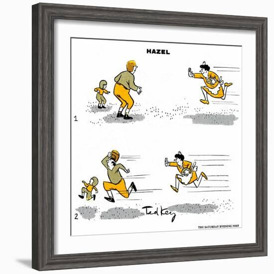 Hazel Cartoon-Ted Key-Framed Giclee Print