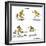 Hazel Cartoon-Ted Key-Framed Giclee Print