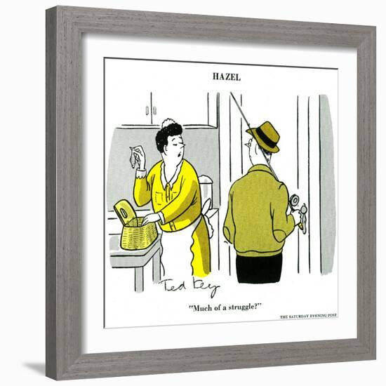 Hazel Cartoon-Ted Key-Framed Giclee Print