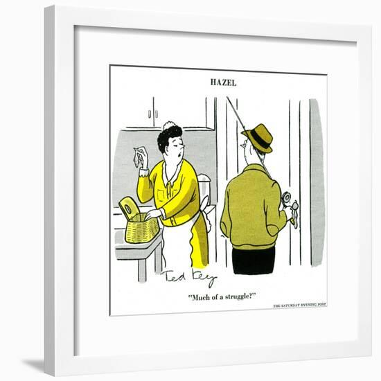 Hazel Cartoon-Ted Key-Framed Giclee Print