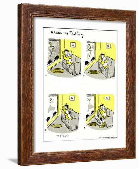 Hazel Cartoon-Ted Key-Framed Giclee Print