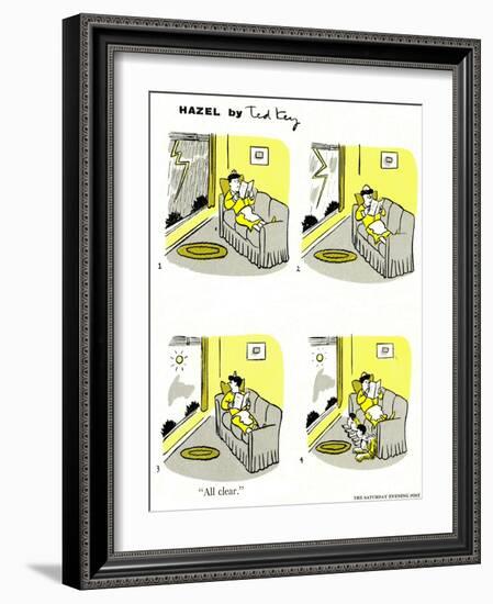 Hazel Cartoon-Ted Key-Framed Giclee Print