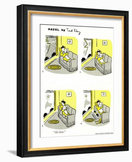 Hazel Cartoon-Ted Key-Framed Giclee Print