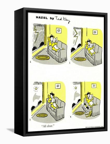 Hazel Cartoon-Ted Key-Framed Premier Image Canvas