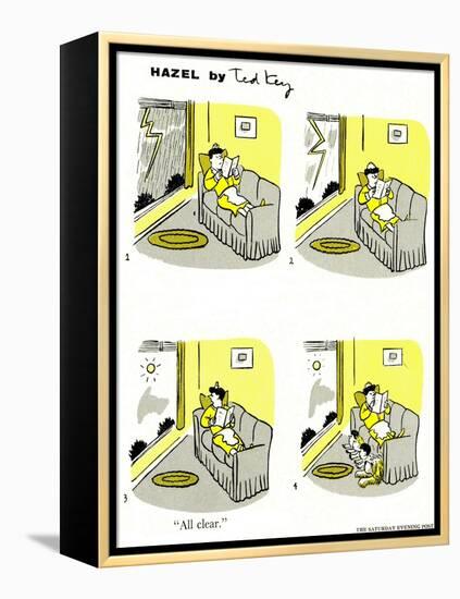 Hazel Cartoon-Ted Key-Framed Premier Image Canvas