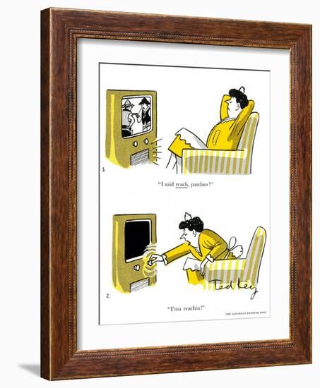 Hazel Cartoon-Ted Key-Framed Giclee Print