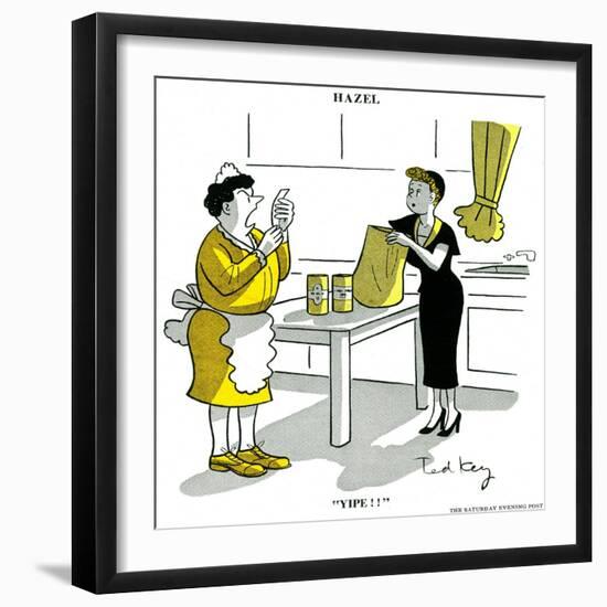 Hazel Cartoon-Ted Key-Framed Giclee Print