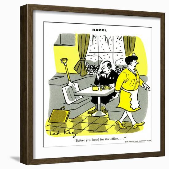 Hazel Cartoon-Ted Key-Framed Giclee Print